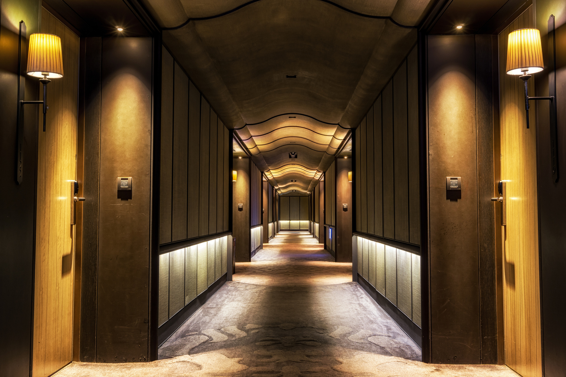 Long Dark Hotel Corridor
